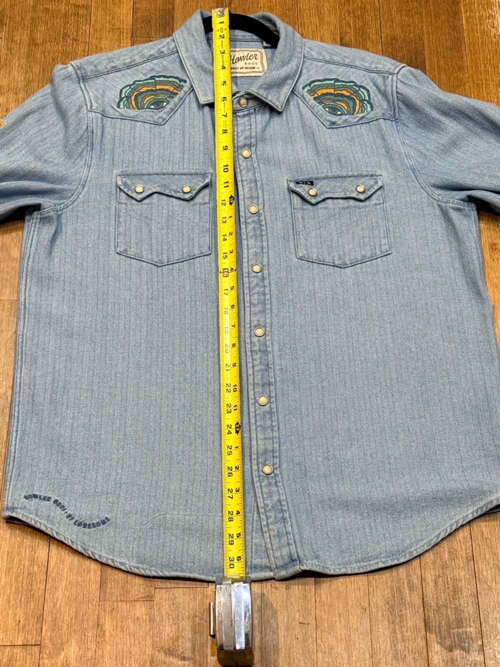 Howler Bros x Ft. Lonesome - Dust up Denim Fungi Mutation  NEW - MEDIUM- NWT - Picture 14 of 15